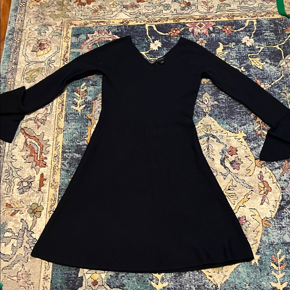 Ann Taylor Navy Long Sleeve Dress
